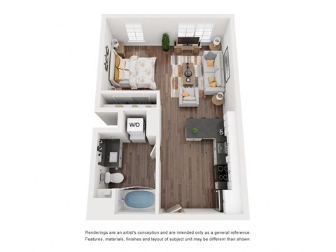 The Rio Grande Floor Plan at The Revival, Salt Lake City, UT